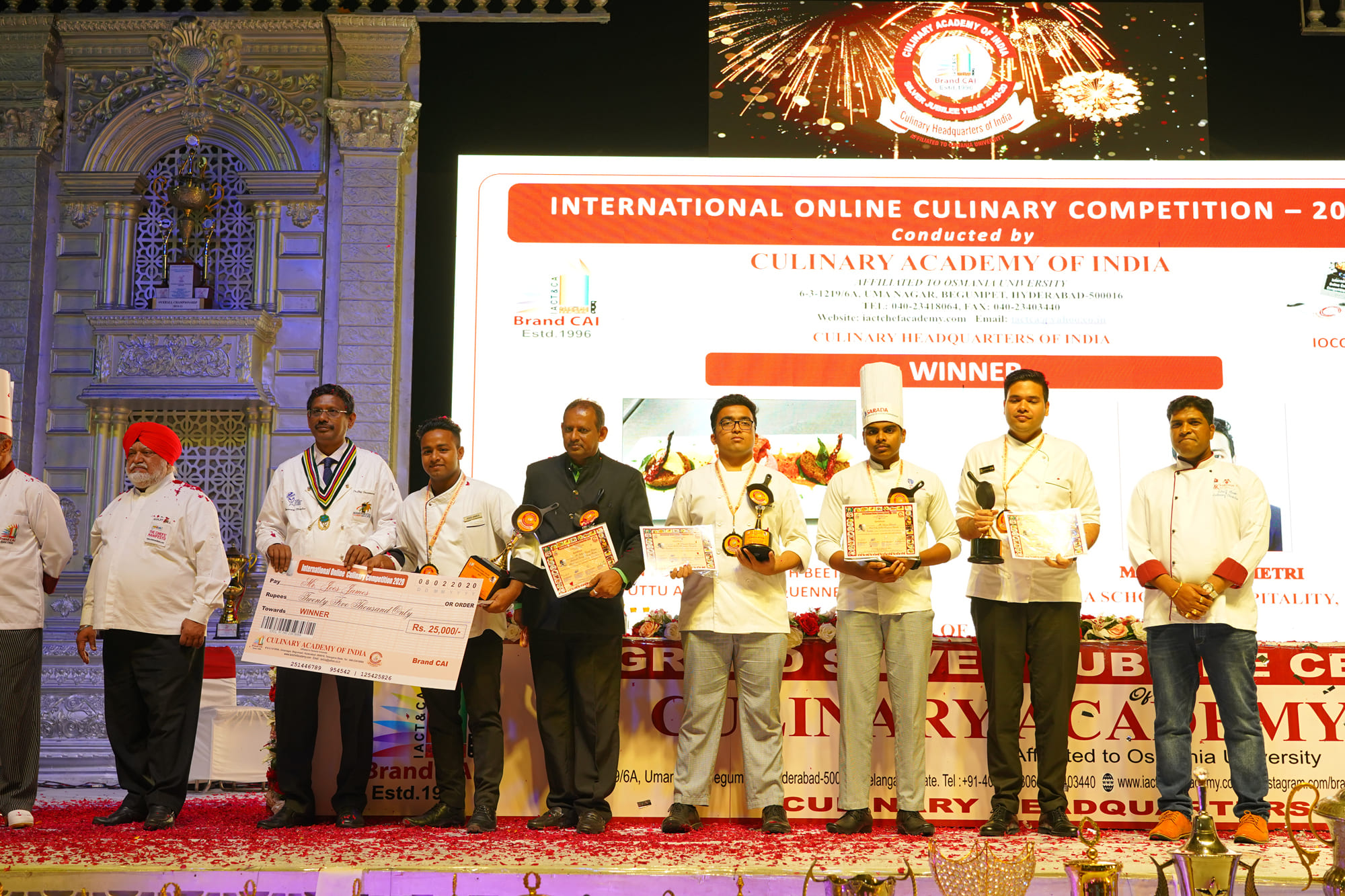 BRAND CAI SILVER JUBLIEE 1996 - 2020 CULINARY ACADEMY OF INDIA